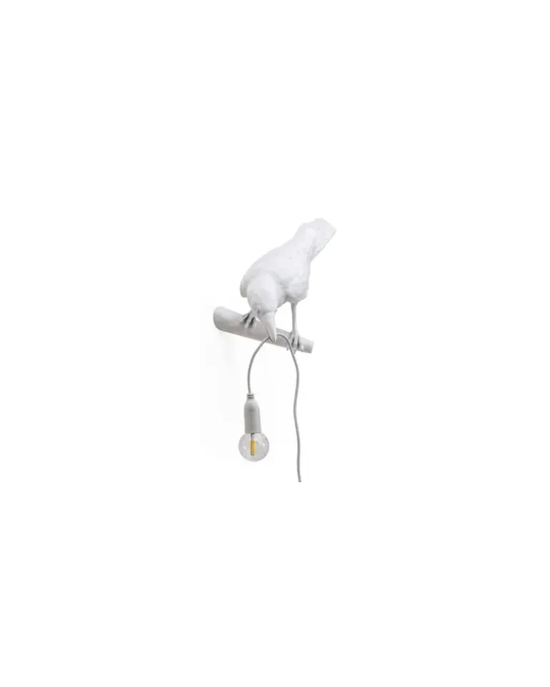 Wandleuchte mit Stromkabel Animaux - Weiß - Harz - Designer Marcantonio