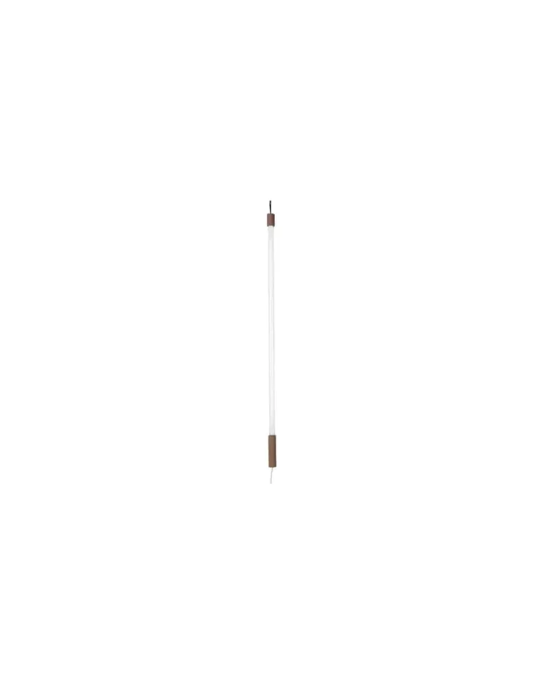 Wandleuchte mit Stromkabel Linea - Weiß - Holz, natur - Designer Alessandro Zambelli