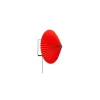 Wandleuchte mit Stromkabel Matin - Rot - Gefaltete Baumwolle - Designer Inga Sempé