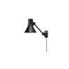 Wandleuchte mit Stromkabel Type 80 - Schwarz - Gusseisen - Designer Kenneth Grange
