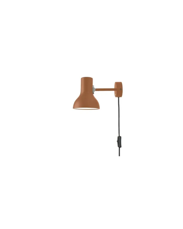 Wandleuchte mit Stromkabel Type 75 - Braun - Aluminium - Designer Margaret Howell