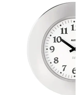 Wanduhr mit Stahlgestell - Grau