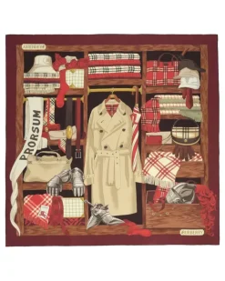 Wardrobe Seidenschal - Rot
