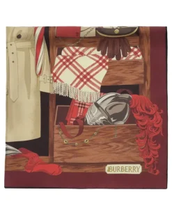 Wardrobe Seidenschal - Rot