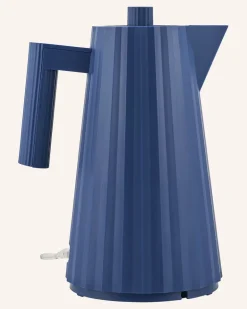 Wasserkocher Plissé blau Dunkelblau