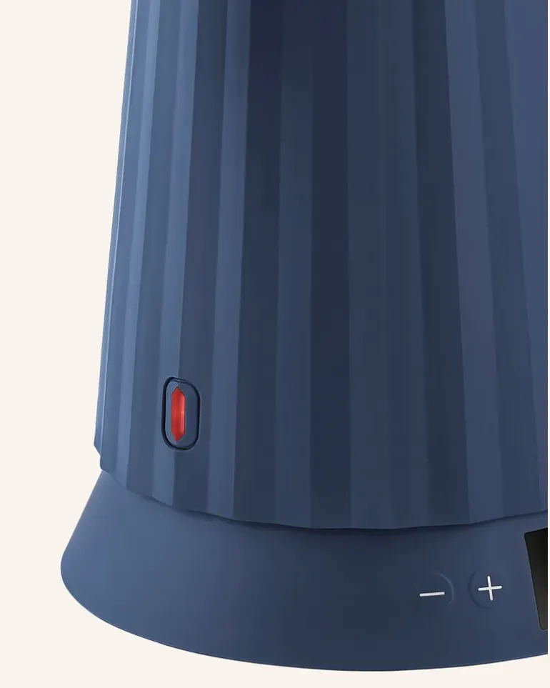 Wasserkocher Plissé blau Dunkelblau