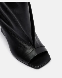 Wedge-Sandalen Cantilever aus Leder Schwarz