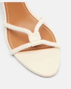 Wedge-Sandalen Eden aus Leder Beige