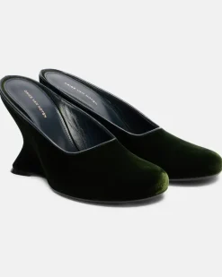 Wedges 95 aus Samt GrüN