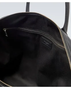 Weekender aus Leder Schwarz