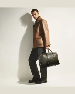 Weekender Bag 45 aus Corteccia-Sfumato-Leder - Khaki - Leder - MB220268 - Duffle Bags