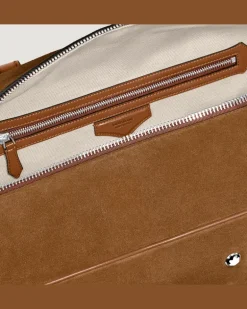 Weekender Bag 45 aus Wildleder - Karamell - Leder - MB221674 - Duffle Bags