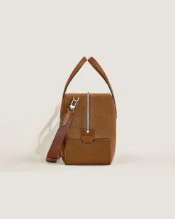 Weekender Bag 45 aus Wildleder - Karamell - Leder - MB221674 - Duffle Bags