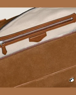 Weekender Bag 45 aus Wildleder - Karamell - Leder - MB221674 - Duffle Bags