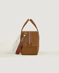 Weekender Bag 45 aus Wildleder - Karamell - Leder - MB221674 - Duffle Bags