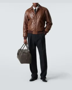Weekender Bowling Small aus Leder Braun