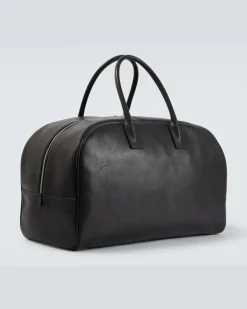 Weekender Giant aus Leder Schwarz