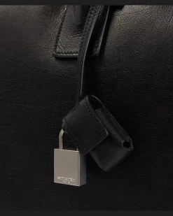 Weekender Giant aus Leder Schwarz