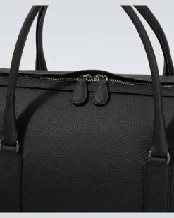 Weekender Iowa aus Leder Schwarz