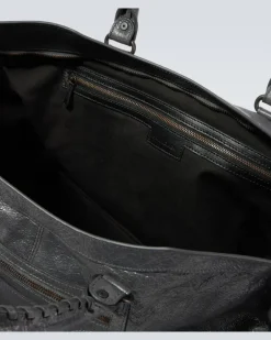 Weekender Le City aus Leder Grau