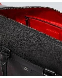 Weekender Sneakender aus Leder Schwarz