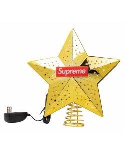 Weihnachtsbaumspitze mit Logo - Gold