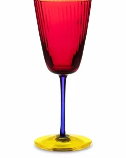 Weinglas aus Muranoglas - Rot