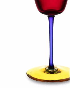 Weinglas aus Muranoglas - Rot