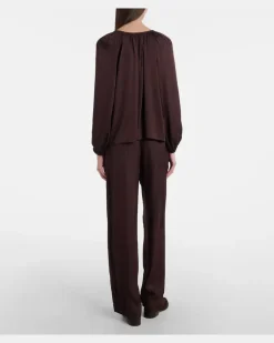 Weite Hose Larkin Braun