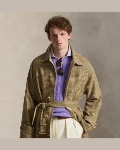 Wendbarer Balmacaan-Mantel Brown