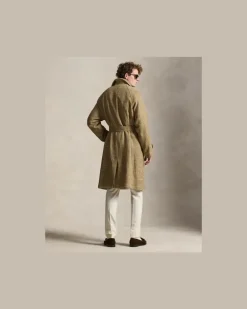 Wendbarer Balmacaan-Mantel Brown