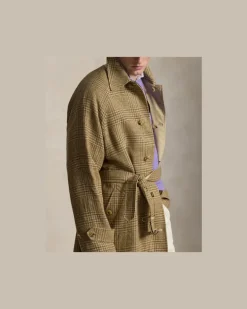 Wendbarer Balmacaan-Mantel Brown
