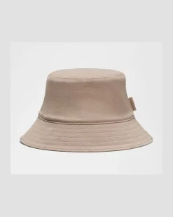 Wendbarer Bucket Hat aus Waschung – Khaki – Größe Dilute