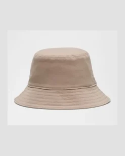 Wendbarer Bucket Hat aus Waschung – Khaki – Größe Dilute