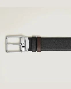 Wendbarer Everyday Gürtel mm aus Sartorial Leder (160 cm) - Ebenholz - MB222453 - Gürtel