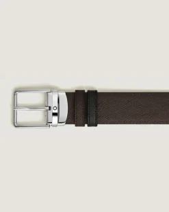 Wendbarer Everyday Gürtel mm aus Sartorial Leder (160 cm) - Ebenholz - MB222453 - Gürtel
