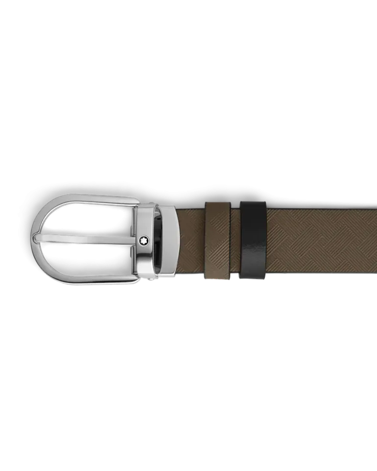 Wendbarer Gürtel mit hufeisenförmiger Schließe mm aus Extreme Leder - MB220982 - Gürtel