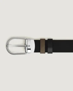 Wendbarer Gürtel mit hufeisenförmiger Schließe mm aus Extreme Leder - MB220982 - Gürtel