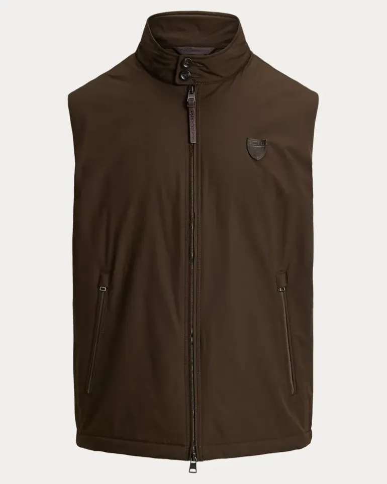 Weste Abottson aus Gabardine Brown