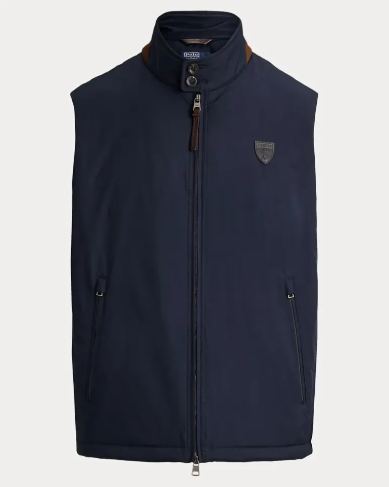 Weste Abottson aus Gabardine Blue