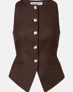 Weste Hartwell aus Twill Braun