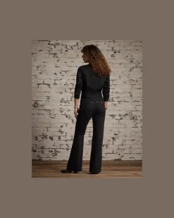 Western-Overall aus Denim Black
