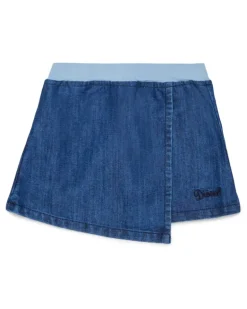 Wickelrock aus denim - Röcke - Damen - Blau