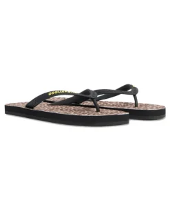 Wild2 Flip-Flops mit Leoparden-Print - Braun