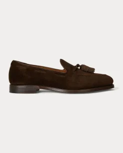 Wildleder-Loafer Maestra mit Quasten Brown