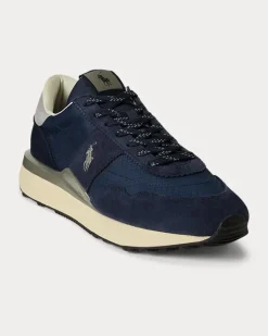 Wildleder-Oxford-Sneaker Train 89 Blue