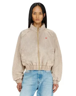 Windjacke aus behandeltem Taslan - Jacken - Damen - Beige