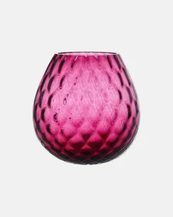 Windlicht Macramé Large Rosa