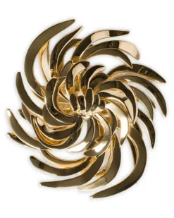 Wirbel-Brosche - Gold