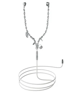 Wired Earbuds und charms - Kopfhörer - Unisex - Silber